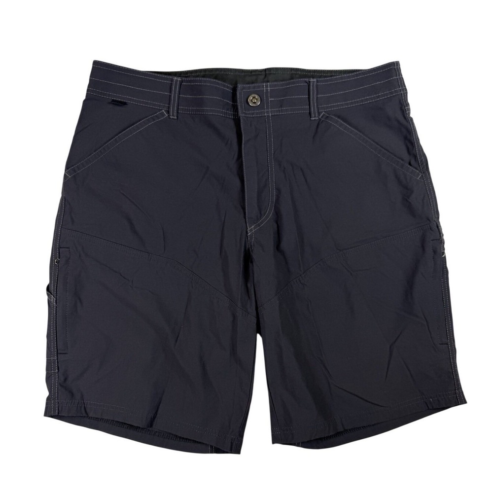 Kuhl Renegade Shorts Mens 32‎ Gray Cargo 9" Inseam Nylon Stretch Outdoor Hiking